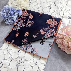 【洋粋youiki】大人の兵児帯　両面　単品　四季草花文様　レディース　お仕立て上がり　へこ帯