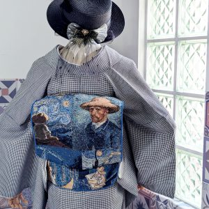 【洋粋youiki】大人用兵児帯　単品　ファン・ゴッホ名画　星月夜　自画像　お仕立て上がり　レディース　へこ帯