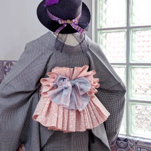 【洋粋youiki】大人の兵児帯　両面　単品　ピンク　小花柄　レディース　お仕立て上がり　へこ帯