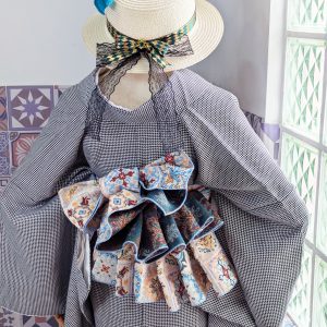 【洋粋youiki】大人用兵児帯　単品　アズレージョ　ポルトガルタイル柄　お仕立て上がり　レディース　へこ帯