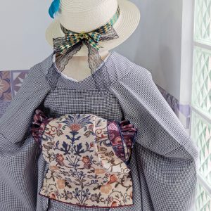 【洋粋youiki】大人用兵児帯　単品　唐草　花鳥文　お仕立て上がり　レディース　へこ帯