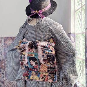 【洋粋youiki】大人用兵児帯　単品　アメリカンレトロの海報　ピンク　両面　全通