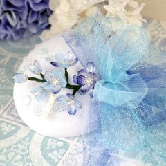 琉璃細工-手作和洋禮帽。冰雪寂櫻。