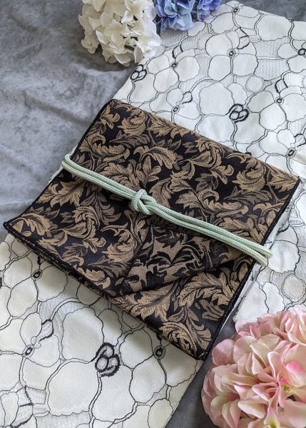 原創和洋風格。大人の兵兒帯。洋葉 (黑咖)