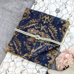 原創和洋風格。大人の兵兒帯。皇室之藍 (雙面雙色)